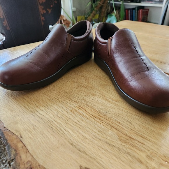 SAS Viva Womens‎ Slip On Leather Shoes Comfort Walking Loafers Brown Size 8.5 M - Picture 5 of 9